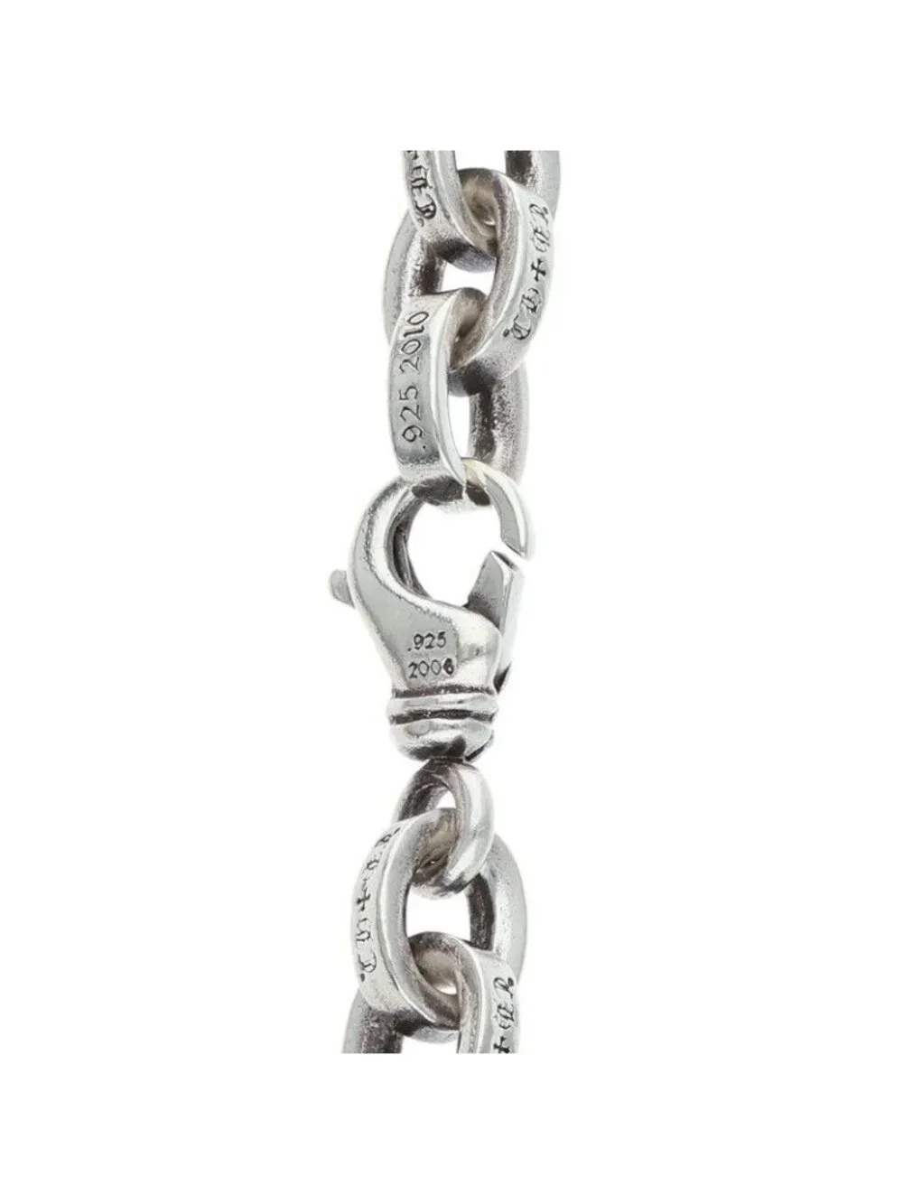 Chrome Hearts Large Paper Chn Chain Silver Bracelet